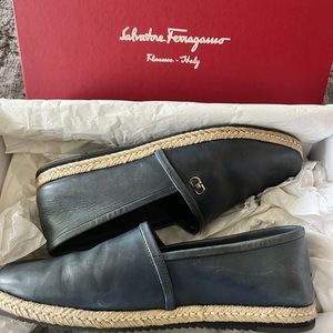Salvatore Ferragamo Giunone Espadrille in Blue Marine